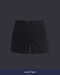 Shorts de praia masculino RAUTER PRETO MÉDIO em tecido de secagem rápida e caimento preciso.