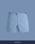 Short de praia masculino RAUTER AZUL BEBÊ MÉDIO em nylon reciclado, caimento médio.