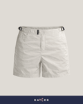 Short de praia masculino RAUTER BRANCO MÉDIO em nylon reciclado, caimento médio.